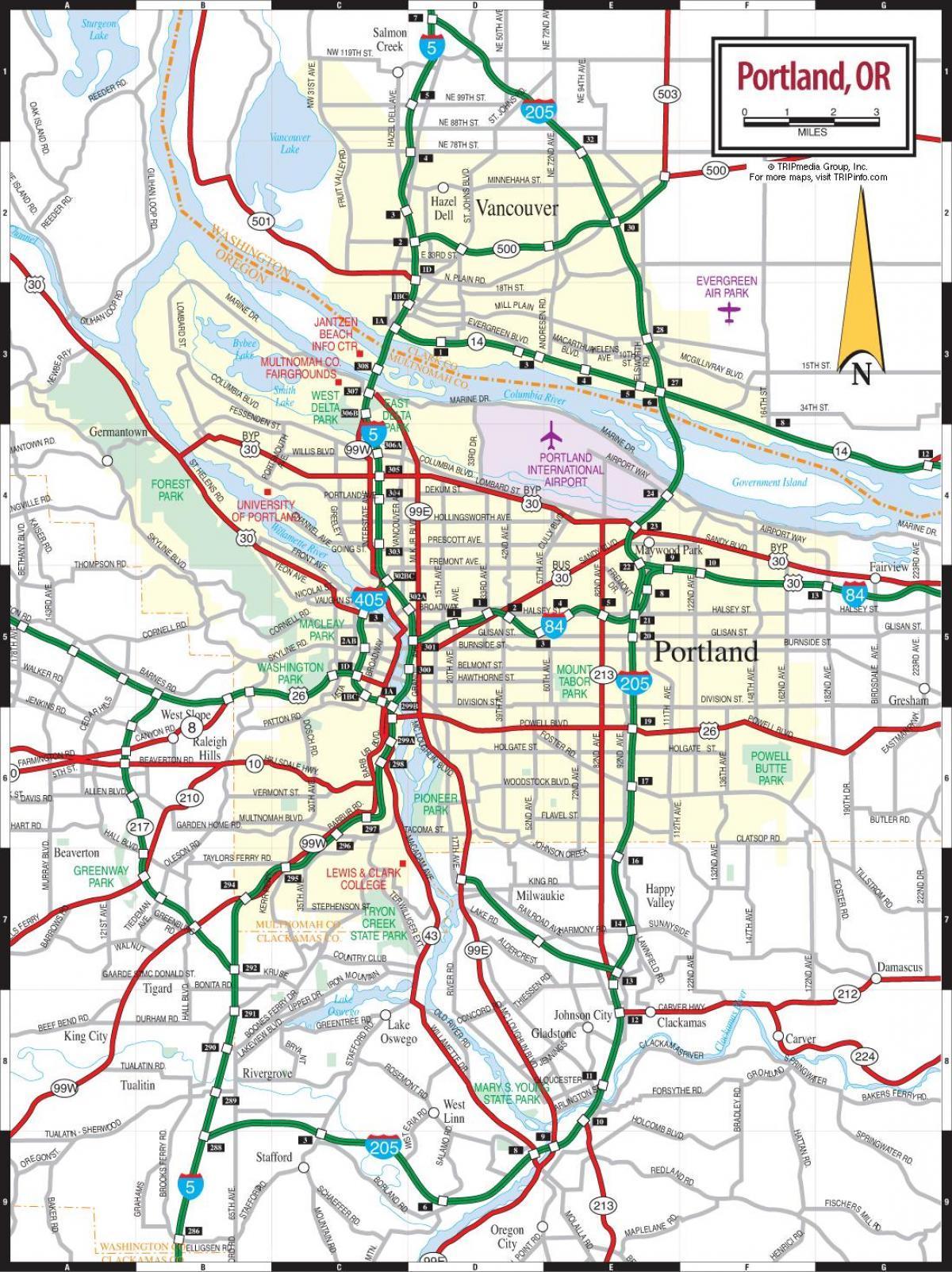 mapa ng great Portland street