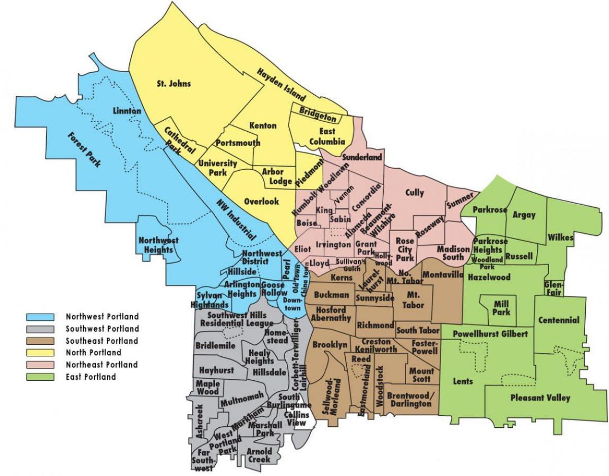 zoning mapa Portland