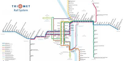 Portland mapa ng subway