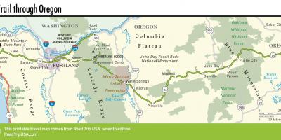 Mapa ng Portland trail