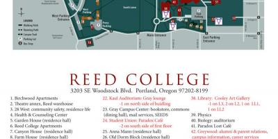 Mapa ng reed College